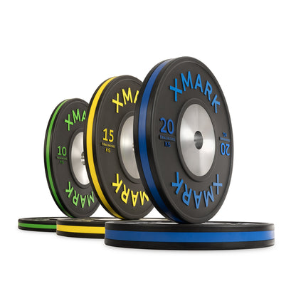 XMARK Striped Premium IWF Training Bumper Plates