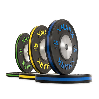 XMARK Striped Premium IWF Training Bumper Plates (LB)