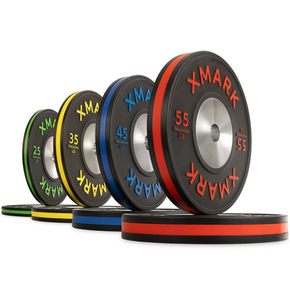 XMARK Striped Premium IWF Training Bumper Plates (LB)