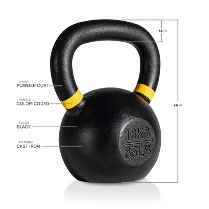 Tru Grit Fitness Cast Iron Kettlebells
