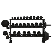 Tru Grit Fitness Elite Dumbbells + Modular Storage Rack