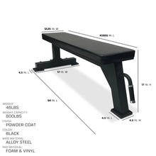 Tru Grit Fitness Flat Utility Weight Bench