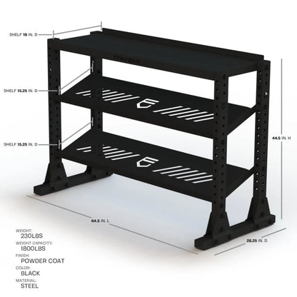 Tru Grit Fitness Free Standing Modular Storage Rack