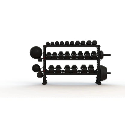 Tru Grit Fitness Free Standing Modular Storage Rack