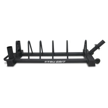 Tru Grit Fitness Horizontal Plate & Dual Barbell Storage Rack