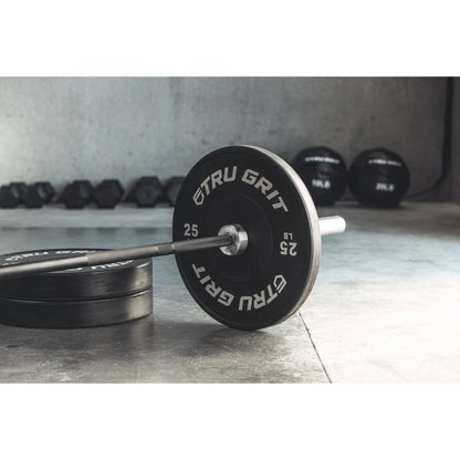 Tru Grit Fitness Outlaw 35LB Black Zinc Barbell