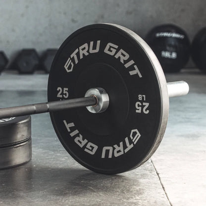 Tru Grit Fitness Outlaw 45LB Black Zinc Barbell