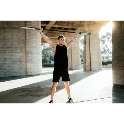 Tru Grit Fitness Outlaw 45LB Black Zinc Barbell