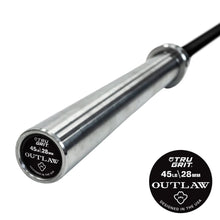Tru Grit Fitness Outlaw 45LB Black Zinc Barbell