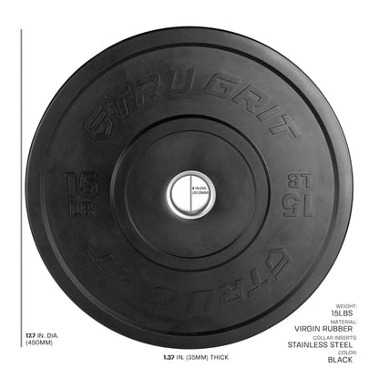 Tru Grit Fitness Phantom Elite Bumper Plates (Pairs)