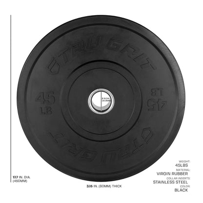 Tru Grit Fitness Phantom Elite Bumper Plates (Pairs)