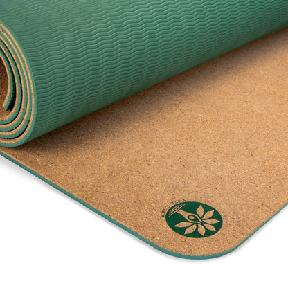Yolaha Infinite Bloom Unity Pro Cork Yoga Mat