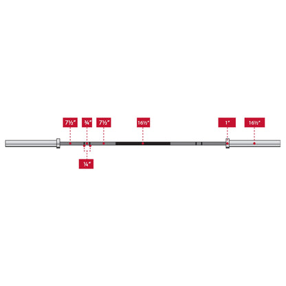 XMARK Voodoo 7ft Olympic Weightlifting Bar