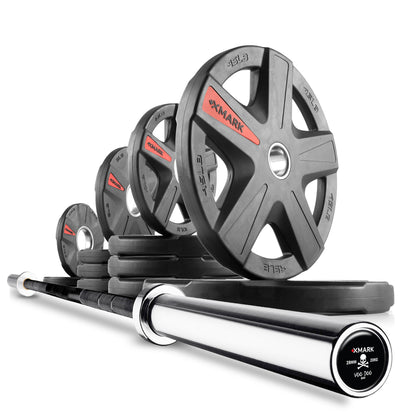 XMARK Texas Star Olympic Weight Plates and Olympic Barbell Sets