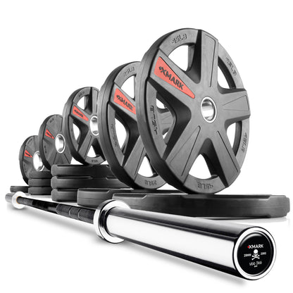 XMARK Texas Star Olympic Weight Plates and Olympic Barbell Sets