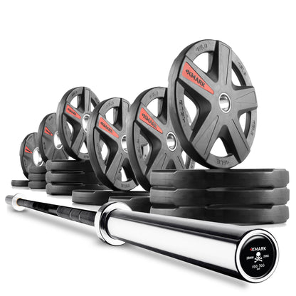 XMARK Texas Star Olympic Weight Plates and Olympic Barbell Sets