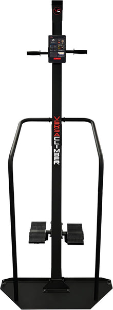 VersaClimber Home – vertical climber cardio machine with integrated touch-screen display front view