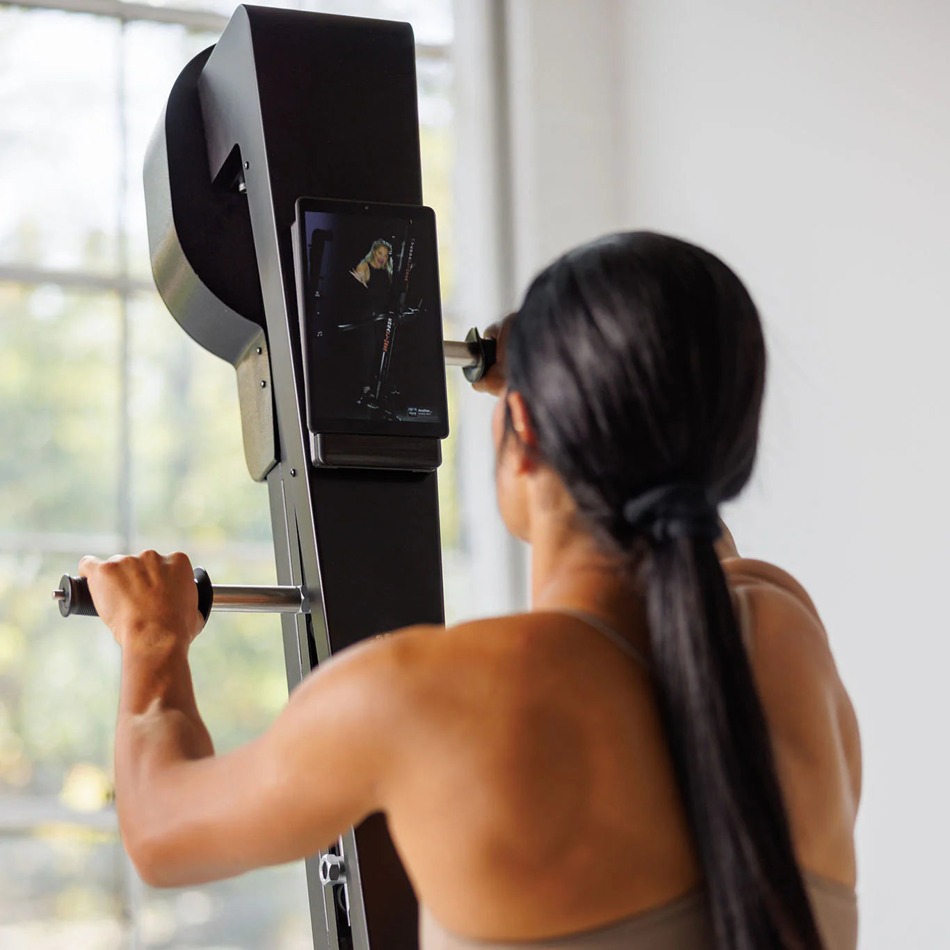 VersaClimber TS Magnetic – product image of magnetic vertical climber showcasing sleek frame and HD touchscreen