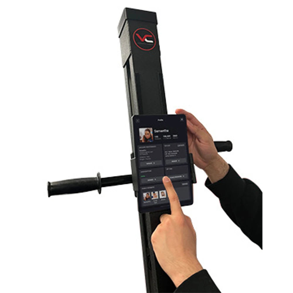 VersaClimber Home – base and stabilizing feet shown for secure vertical climbing workouts
