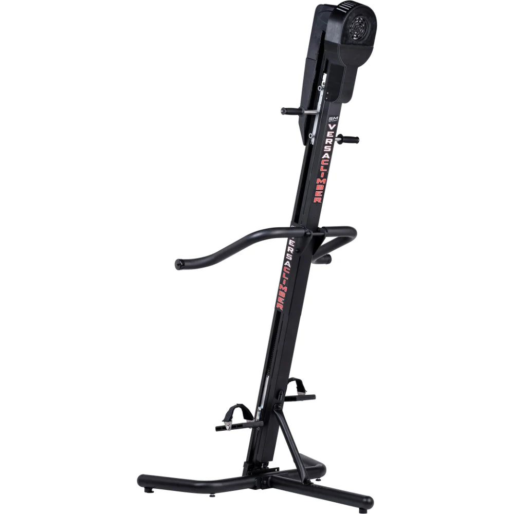 VersaClimber SM Magnetic – rear view mockup highlighting rail system and magnetic resistance components