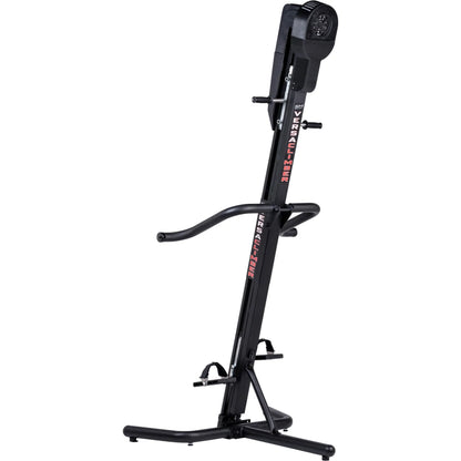 VersaClimber SM Magnetic – rear view mockup highlighting rail system and magnetic resistance components