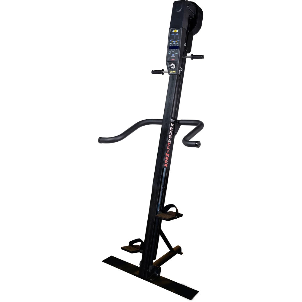 VersaClimber SM Magnetic – floor-mounted magnetic vertical climber front view with slim base and digital console