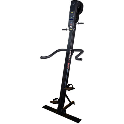 VersaClimber SM Magnetic – floor-mounted magnetic vertical climber front view with slim base and digital console
