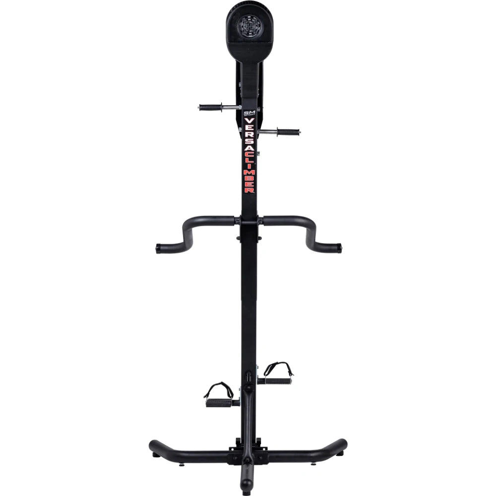 VersaClimber SM Magnetic – high-resolution front angle showing ergonomic handles and slim base design
