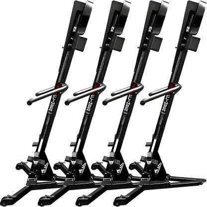 VersaClimber SM Magnetic – multiple SM Magnetic units stacked for space-saving vertical storage