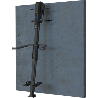 VersaClimber SM Magnetic – back view of wall-mounted climber illustrating magnetic resistance drive
