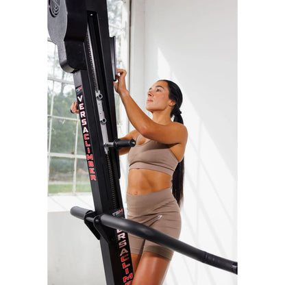 VersaClimber TS Magnetic – premium home-gym scene featuring TS Magnetic vertical climber