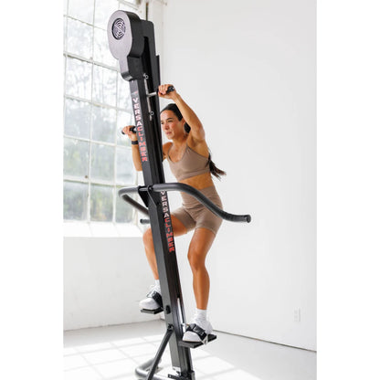 VersaClimber TS Magnetic – athlete sprinting on climber for high-calorie-burn cardio challenge