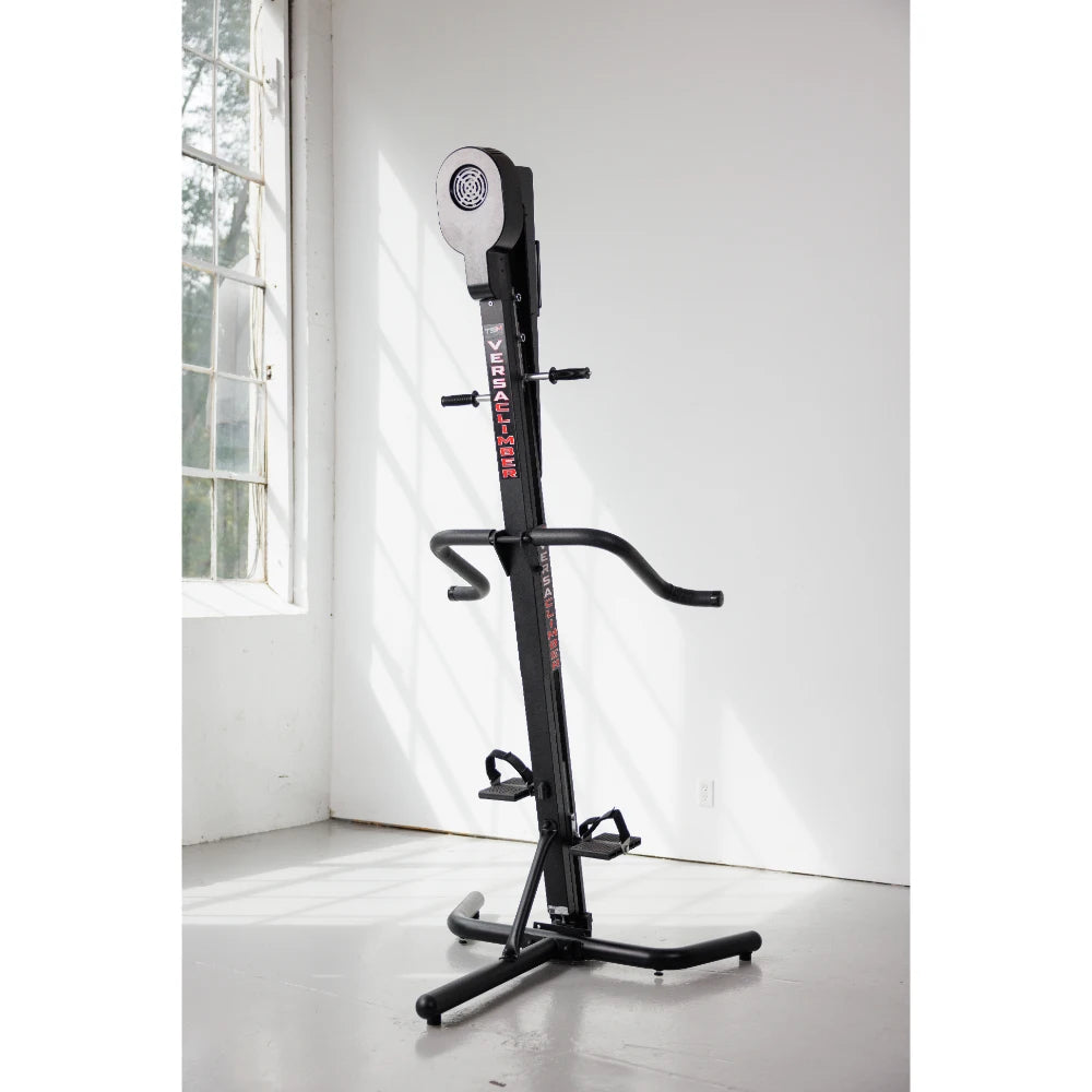 VersaClimber TS Magnetic – vertical climber featured in upscale fitness studio lifestyle environment