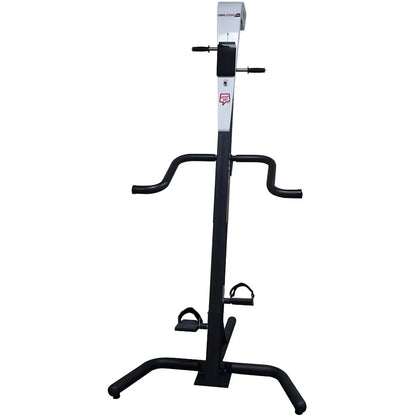 VersaClimber TS Magnetic – white climber mockup front view with HD touch screen and sleek design