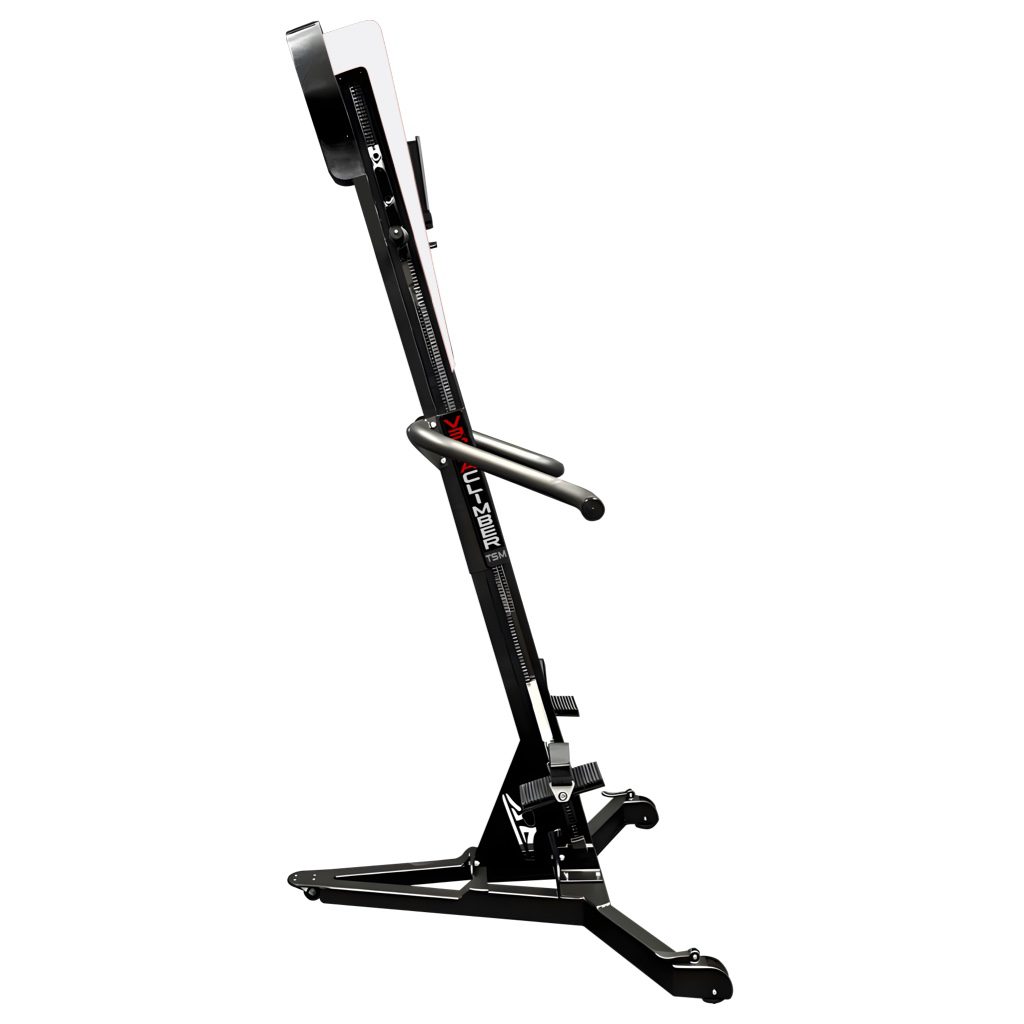 VersaClimber TS Magnetic – white stackable-base climber mockup isolated on white for commercial cardio zones