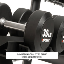 XMARK Commercial 2-Tier Dumbbell Rack with 10 Dumbbell Pairs
