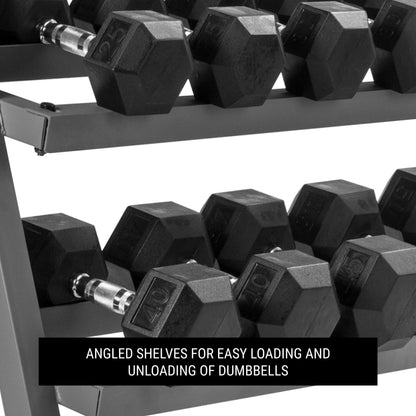 XMARK 3-Tier Dumbbell Rack with 10 Dumbbell Pairs