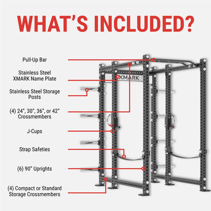 XMARK Viper Power Rack with Storage & Strap Safeties