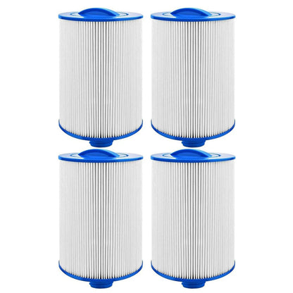 Four Coldture Large 20-Micron Filters arranged in a stack, featuring a blue top and white pleated material.