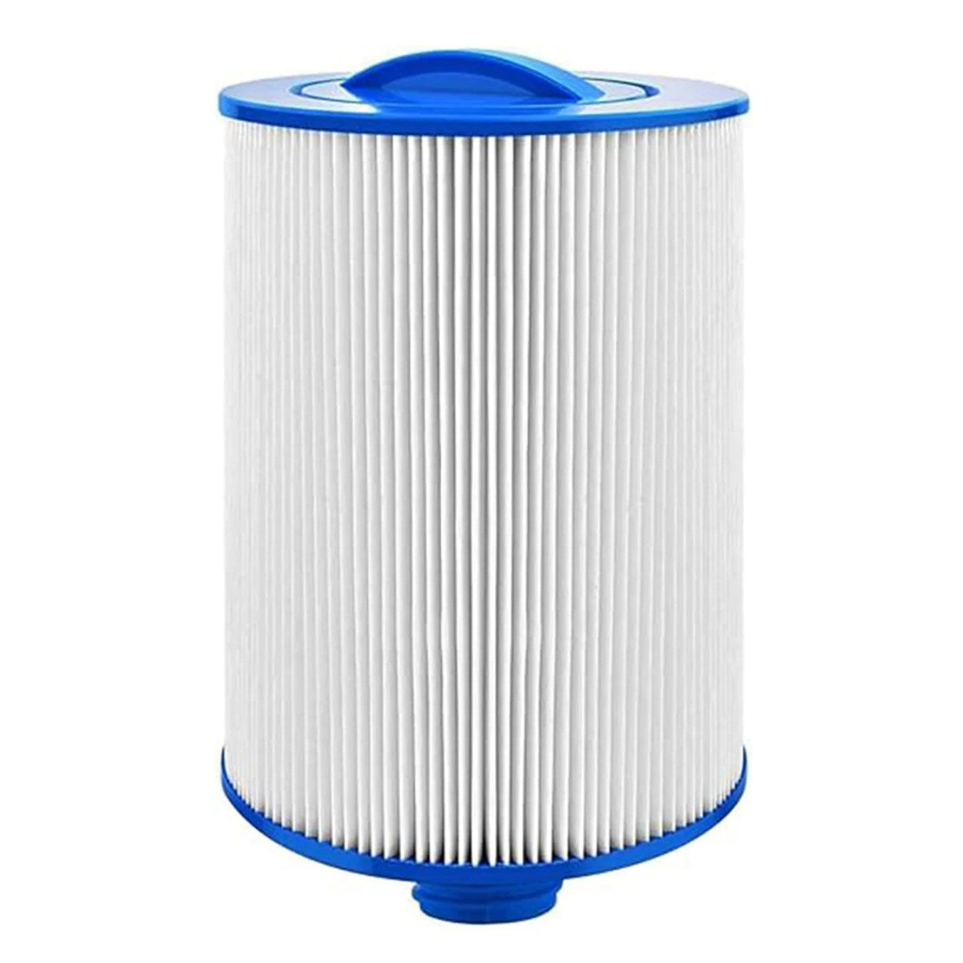 Coldture Large 20-Micron Filter, cylindrical shape with a blue top and base, featuring pleated white filter material.