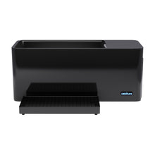 Coldture Pro Plunge, a sleek black container with a removable tray, designed for keeping beverages cold.