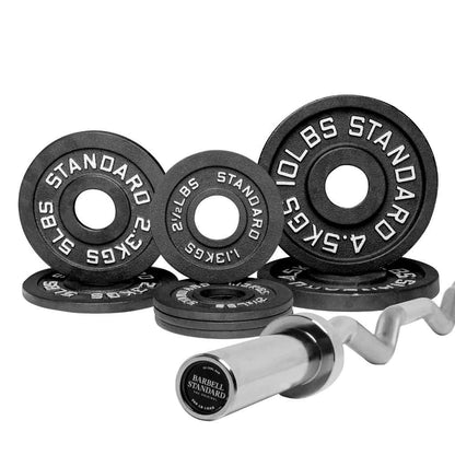 Barbell Standard Specialty Bar & Weight Set Bundle Builder