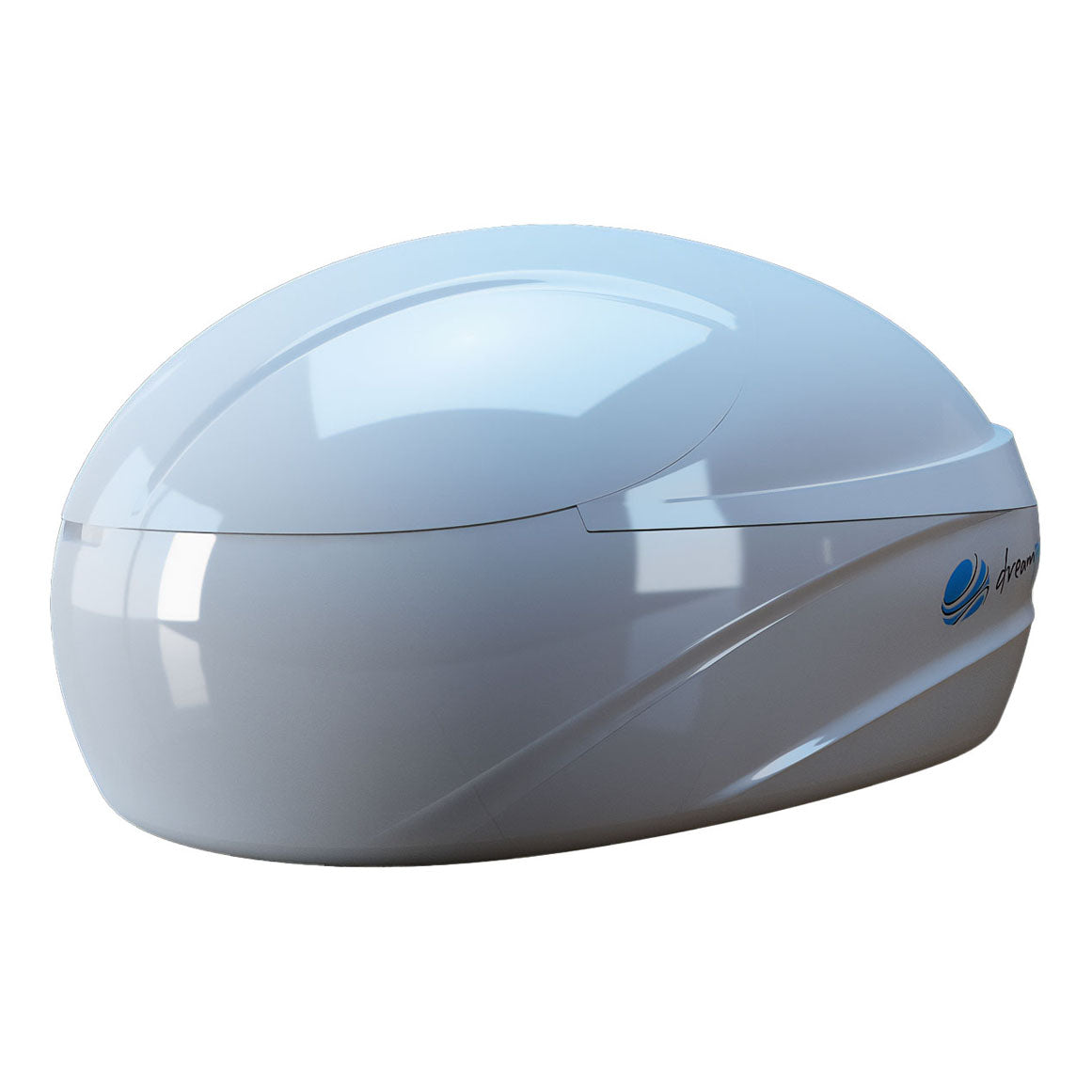 Dreampod V-Max Float Pod, a sleek and modern sensory deprivation tank designed for relaxation and meditation.