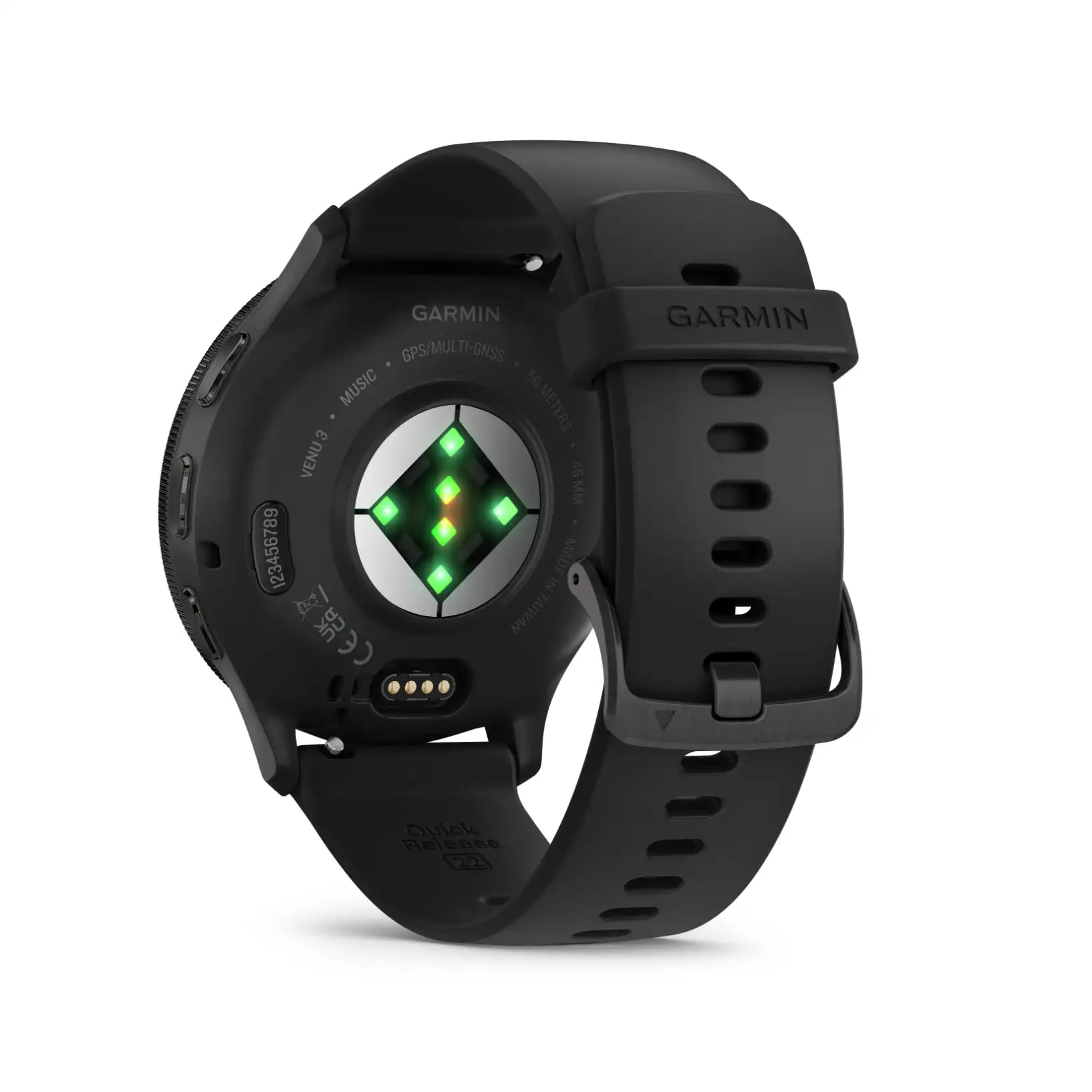 Garmin Venu 3 Slate/Black – clasp and buckle hardware detail
