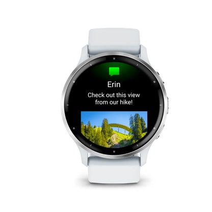 Garmin Venu 3 Slate/Black – angled side view showing buttons