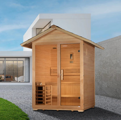 Golden Designs Arlberg 3-Person Traditional Outdoor Sauna GDI-8103-01