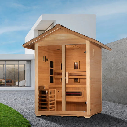 Golden Designs Carinthia 3-Person Hybrid Outdoor Sauna GDI-8123-01