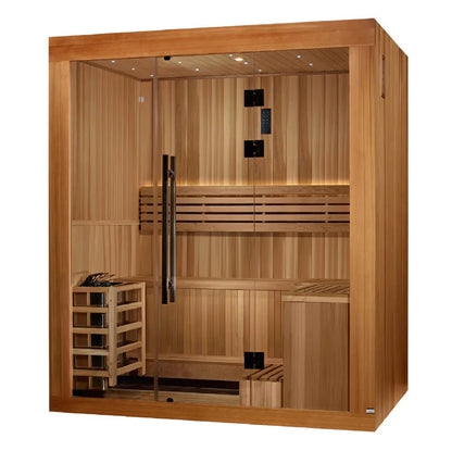 Golden Designs Copenhagen 3-Person Traditional Indoor Sauna GDI-7389-02