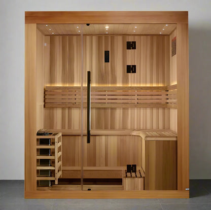 Golden Designs Copenhagen 3-Person Traditional Indoor Sauna GDI-7389-02
