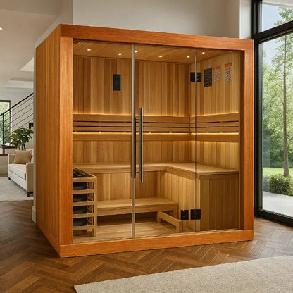 Golden Designs Copenhagen 3-Person Traditional Indoor Sauna GDI-7389-02
